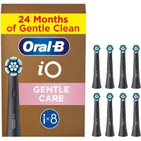 Oral-B Aufsteckbürsten iO Sanfte Reinigung 8er Pack Schwarz