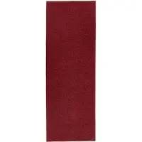 Hanse Home 1100000002199 "Pure 100 Kurzflor" Gr. 13, rot, B:80cm H:13mm L:400cm, Kunstfaser, Teppiche, 1100000002199, Kurzflor, uni, umkettelt, Läufer, Wohnzimmer, Kinderzimmer, Flur