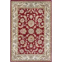Hanse Home Teppich "Reni", rot (rot,creme), B:140cm H:8mm L:200cm, Jute, Polyester, Polypropylen (PP), Teppiche, Teppich, Läufer, Orientalisch, Kurzflor, Wohnzimmer, Schlafzimmer, Esszimmer