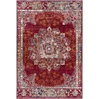 Hanse Home Teppich "Maderno", rot, B:120cm H:8mm L:170cm, Jute, Polyester, Polypropylen (PP), Teppiche, Teppich, Läufer, Orientalisch, Kurzflor, Wohnzimmer, Schlafzimmer, Esszimmer
