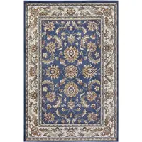Hanse Home Teppich "Reni", blau (blau,creme), B:160cm H:8mm L:235cm, Jute, Polyester, Polypropylen (PP), Teppiche, Teppich, Läufer, Orientalisch, Kurzflor, Wohnzimmer, Schlafzimmer, Esszimmer