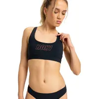Roxy Bandeau-Bikini-Top "Active", Damen, Gr. XS, grau (anthrazit), Obermaterial: 75% Nylon, 25% Elasthan., Bikini-Oberteile Bandeau-Bikini-Top