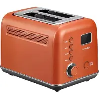 Buydeem 2 Slice Automatic Metal Toaster, model DT730E, color Koi Red, EU, 2 Scheibe(n), Rot