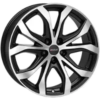 Alutec 18 Zoll Alufelge W10X 18"x8,0" 5x120 PCD ET53 65,1mm Felge Matt Schwarz Frontpoliert