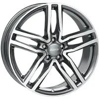 Alutec 16 Zoll Alufelge Ikenu 16"x6.5" 5x114.3 PCD ET50 70.10mm Felge Graphit Frontpoliert