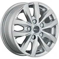 Mak 17 Zoll Alufelge load 5 3 17"x7" 5x160 PCD ET55 65.1mm Felge Silber