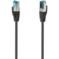 Hama 00200679, 0,5 m, Cat6a, S/FTP (S-STP), RJ-45, RJ-45, Schwarz