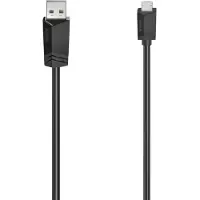 Hama 00200608, 1,5 m, Micro-USB A, USB A, USB 2.0, 0,48 Gbit/s, Schwarz