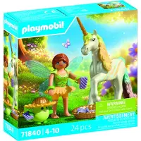 Playmobil Fantasy & Magic 71840 Sammeleinhorn: Regenbogenblume mit Fee
