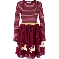 Happy girls Midikleid mit hochwertigen Einhorn-Applikationen am Saum