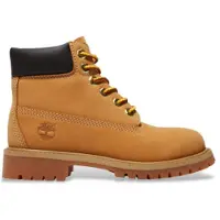 Timberland Unisex für Kinder. TB1127097131 Premium 6 Inch Lace Up Lederstiefel braun (30.5), Wohnung, Schnürsenkel, Lässig, Draußen, Kinderb