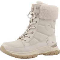 Mustang Damenschuhe Gefüttert Winterstiefel Beige Freizeit