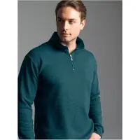 Trigema Sweatshirt "Troyer in Waffeloptik"