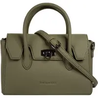 Bugatti Henkeltasche "Damen IRIA", Damen, Gr. B/H/T: 26cm x 17cm x 12cm onesize, grün (oliv), Polyurethan (PU), clean, Taschen Henkeltasche