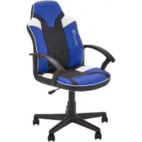 X Rocker XRocker Gaming Bürostuhl blau 5 Rollen/Armlehne
