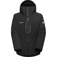 Mammut - Isolierende und wasserdichte Thermojacke für Skifahrer - Stoney HS Thermo Hooded Jacket Men Black für Herren - Größe XL - schwarz