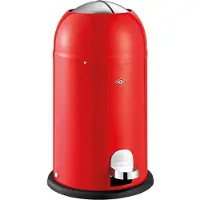 Wesco Kickmaster Junior Abfallsammler in der Farbe rot, pulverbeschichtetes Stah