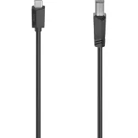 Hama 00200642, 1,5 m, USB C, USB B, USB 2.0, 0,48 Gbit/s, Schwarz