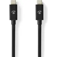 Nedis CCGL66020BK20 USB-Kabel USB-C Stecker beidseitig 240 W 8K@60Hz 2 m Schwarz