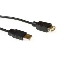 Intronics ACT USB 2.0 extensioncable USB A male - USB A female 1.8 m, 1,8 m, USB A, USB A, Stecker/Buchse, Schwarz