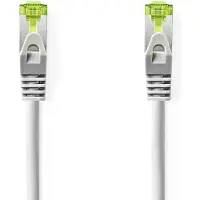 Nedis CAT7-Netzwerkkabel - S/FTP - RJ45 Stecker - RJ45 Stecker - 0.50 m - Snagless - Rund - LSZH - Grau - Label