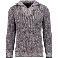 Ragman Rundhalspullover , Herren, Gr. 56, gemustert, 964, Strick, 100% Baumwolle, Pullover Rundhalspullover