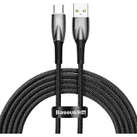 Baseus Glimmer, 2 m, USB A, USB C, USB 2.0, 480 Gbit/s, Schwarz