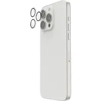 Hama Kameraschutzglas "Kameraschutz für iPhone 16 Pro/Pro Max (Panzerglas 9H, 3 Einzellinsen)", transparent, Displayfolien, Kameraschutzglas