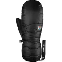 Millet - Daunen-Alpinistenfäustlinge - Trilogy Icon Down Mitten Black für Damen aus Leder - Größe XL - schwarz