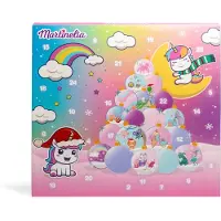 Martinelia | Adventskalender Kosmetikset - 1 Stck - 4x2 g Lidschatten - 4x 0,8 ml Lipgloss - Mdchenkosmetik