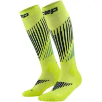 Cep Ski Touring Merino Socks, Tall, 3.0, Women lime/blue (654) II