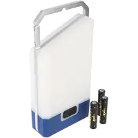 Heitech LED Camping Leuchte mit 3 Leuchtstufen, 250 Lumen, integrierter Karabinerhaken, inklusive 3x Micro, AAA Batterien