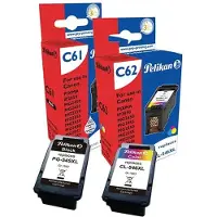 Pelikan 4950660, Schwarz, Cyan, Magenta, Gelb, 2 Stück(e), 400 Seiten, 300 Seiten, Multipack