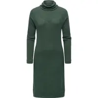 Ragwear Jerseykleid "Jerseykleid Peona", Damen, Gr. S, N-Gr, grün (pine grün), Obermaterial: 75% Viskose CV. 22% Polyester PES. 3% Elasthan EL., Kleider Jerseykleid