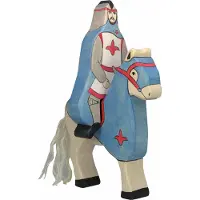 Sonstige Verlage Blauer Ritter mit Mantel, reitend (ohne Pferd)