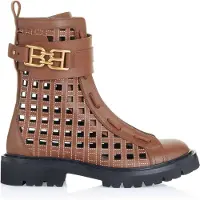 Bally Damen Stiefeletten mit Cut-Out-Design und goldfarbenem Logo-Verschluss