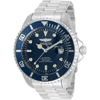 Invicta Pro Diver 35721 Herren Uhr - Automatische Bewegung - Edelstahl mit Blauem Zifferblatt - 47 mm