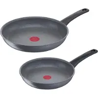 Tefal Pfannen-Set "Healthy Chef", grau, B:31cm H:5cm Ø:28cm, Pfannen, Pfannen-Set, Mineralia+ Antihaftversiegelung, Thermo-Signal, Induktion