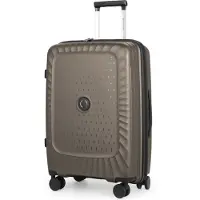 Hauptstadtkoffer Kotti - Leichter erweiterbarer Reisekoffer, robuste PP-Hartschale, nachhaltiger Rollkoffer, Größe M / 65cm / 65-74 L / 15-20 kg Gepäck - Hardcase Trolley, TSA,Champagner