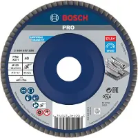 Bosch Fächerschleifscheibe X571 Best for Metal gerade 125 mm 40 Kunststoff