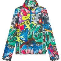 WeeDo Langarmshirt "COSMO SPRAYPRINT" Feuchtigkeitsregulierendes Funktionsshirt für Kinder