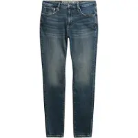 Superdry für Herren. M7011420A Blaue Skinny-Jeans im Vintage-Look (33/32), Lässig, Baumwolle, Denim
