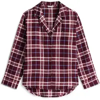 Tommy Hilfiger Ls Flannel Shirt Pj Set Tartan Reiker Burgundy Größe: XS | Nachtwäsche Outlet | Damen | Braun