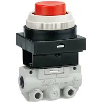 SMC 2/2-Wege Pneumatisches Knopf Aktiviertes Ventil Rc1/8'' VM100 100 - VM120-01-30BA
