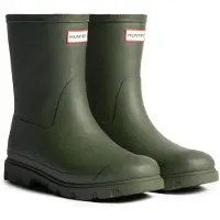 Hunter Boots Unisex Downpour Short Insulated Boot dark olive (DOV) 10