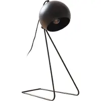 Lux.pro Tischleuchte 'Oldibro' Metall Kugel 45 x 28 x 15 cm Schwarz