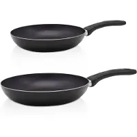 Kruger Pfannen-Set KRÜGER "Aluminium Pfannen-Set DELPHI 2 tlg. (16 + 24 cm)", schwarz, Ø:16,24cm, Pfannen, Pfannen-Set