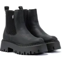 Buffalo Chelseaboots "Aspen Chelsea warm", Damen, Gr. 37, Warmfutter, schwarz, Nubuklederimitat, Schuhe Chelseaboots, Plateauboots, Stiefelette, Schlupfboots mit Memory Foam-Innensohle