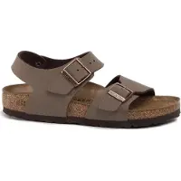 Birkenstock - Kid's New York Birkibuc - Sandalen Gr 36 - Narrow braun