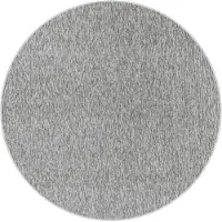 Ayyildiz Teppiche Teppich TEPPICHE "Nizza 1800, auch in Rund erhältlich", grau (hellgrau), H:7mm Ø:120cm, Polypropylen, Teppiche, Teppich, pflegeleicht, leicht melierter Kurzflor, ringsum gekettelt, Wohnzimmer